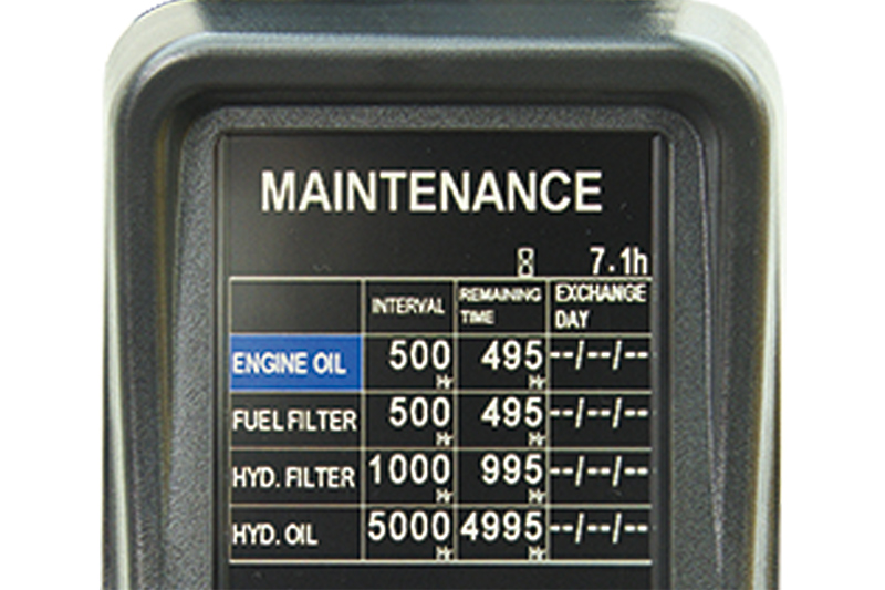 Image of SK390LC-10 Conventional Excavator Machine Information Display