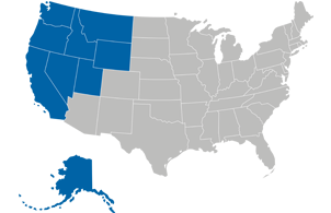 Imagen del mapa regional del noroeste